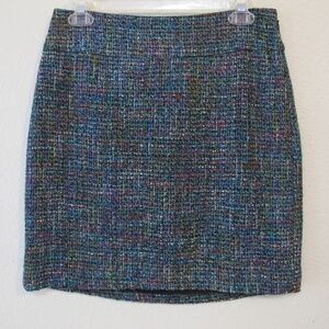 LOFT Shimmer Woven Textured Skirt
